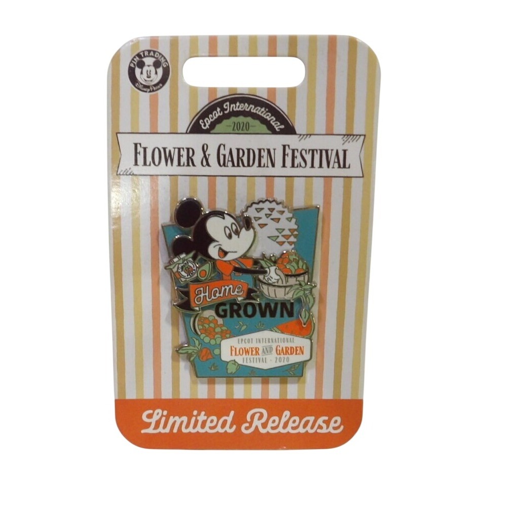 Disney Epcot Flower and Garden Festival 2020 Mickey Mouse Home Grown Pin NEW